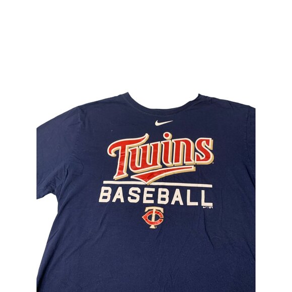 The Nike Tee Womens Size XXL Short Sleeve Chicago Twins Baseball Tshirt Navy Blu - Picture 2 of 3